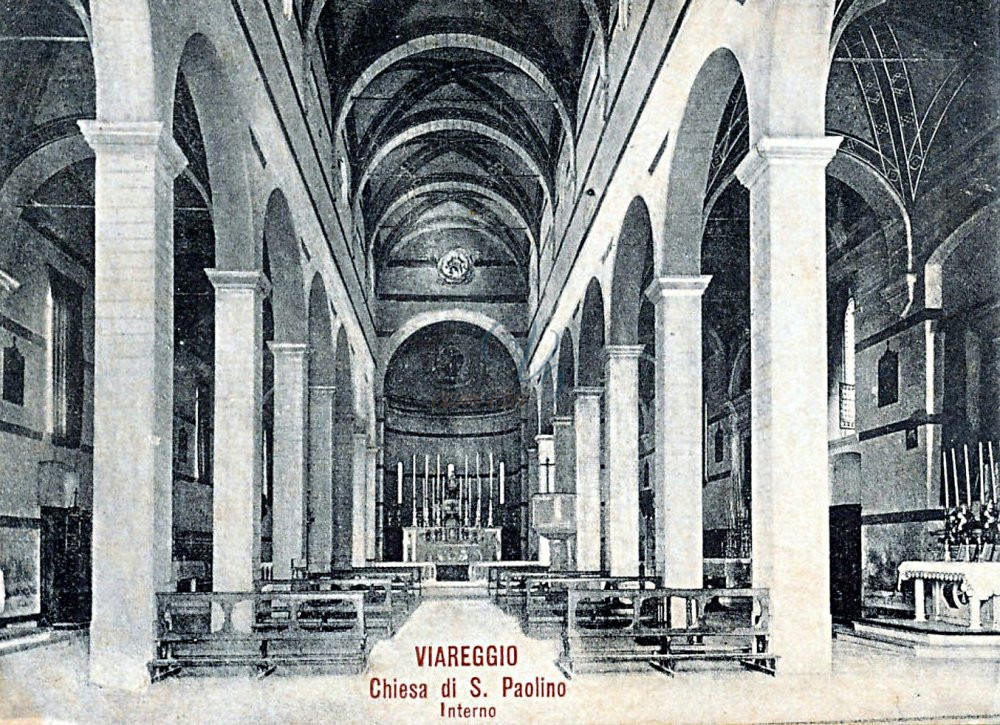Interno di San Paolino Viareggio Anno 1904
