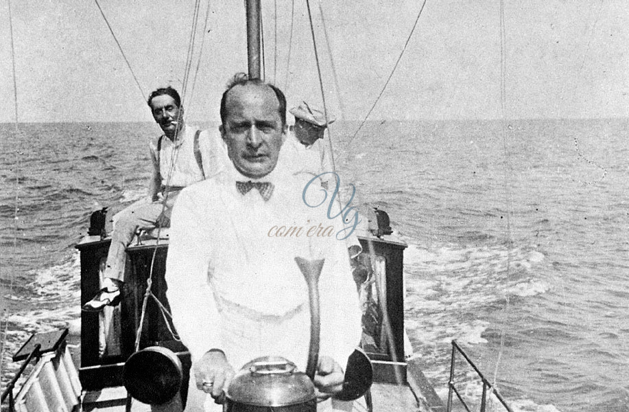Tito con Puccini Viareggio Anno 1911