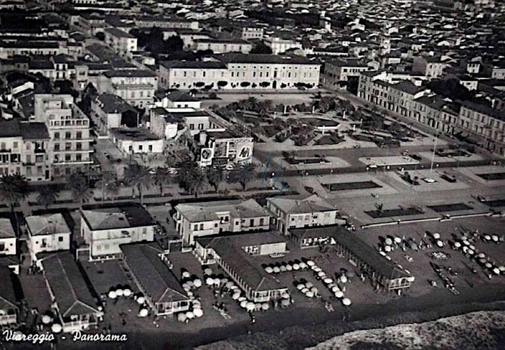 Panorama Piazza Mazzini Viareggio Anni '60