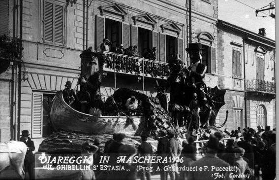 Il ghibellin si estasia di A. Ghilarducci e Fulvio Puccetti - Carri grandi - Carnevale di Viareggio 1926