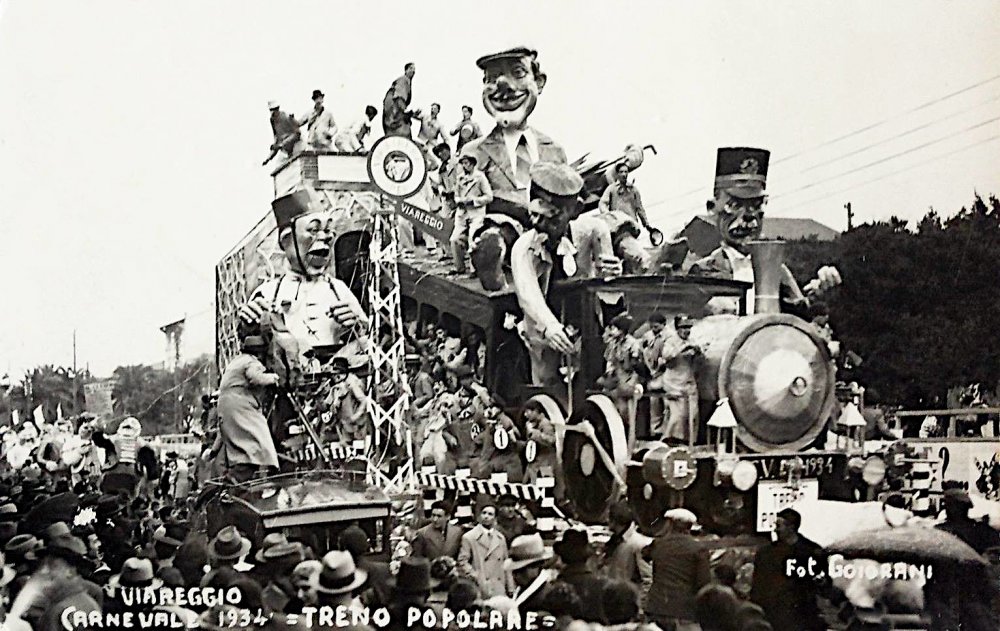 Treno popolare di Francesco Francesconi - Carri grandi - Carnevale di Viareggio 1934
