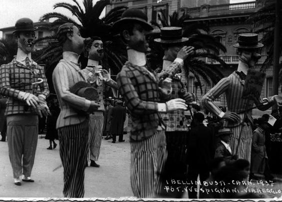 Figure di altri tempi di Alfredo Morescalchi - Mascherate di Gruppo - Carnevale di Viareggio 1937