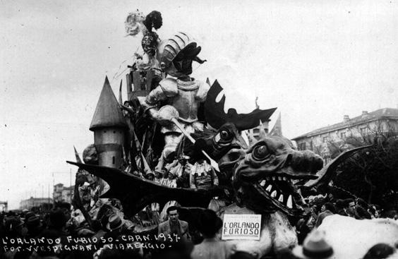 Orlando furioso di Guido Baroni - Carri piccoli - Carnevale di Viareggio 1937