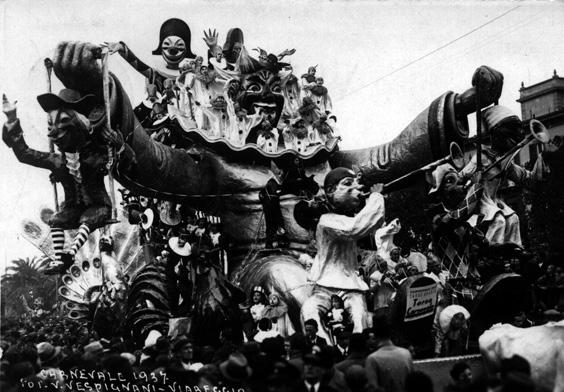 Torna carnevale di Alfredo Pardini - Carri grandi - Carnevale di Viareggio 1937