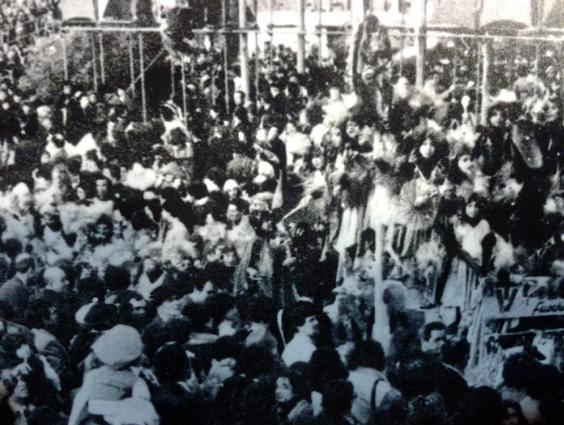 Fuochi artificiali in Darsena di Rione Darsena - Palio dei Rioni - Carnevale di Viareggio 1979